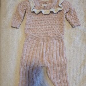 Nicole Miller Pink and Cream Kids Matching Set